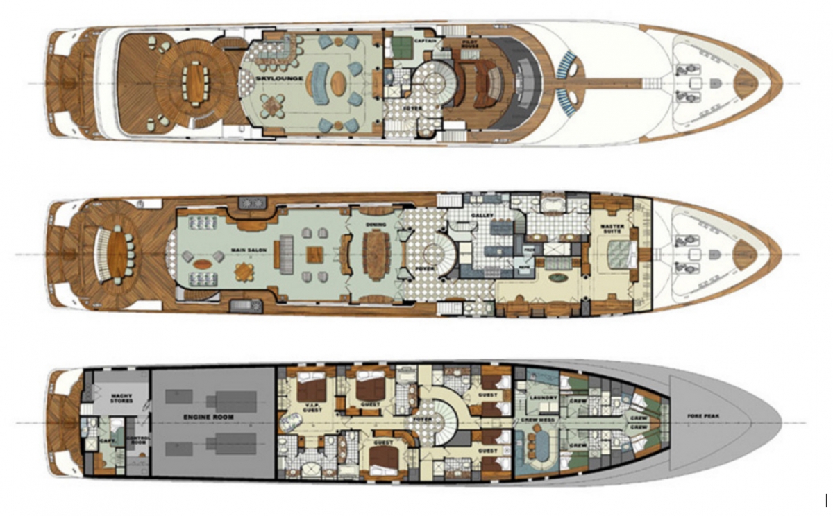 Keri Lee III Layout Superyacht Profiles