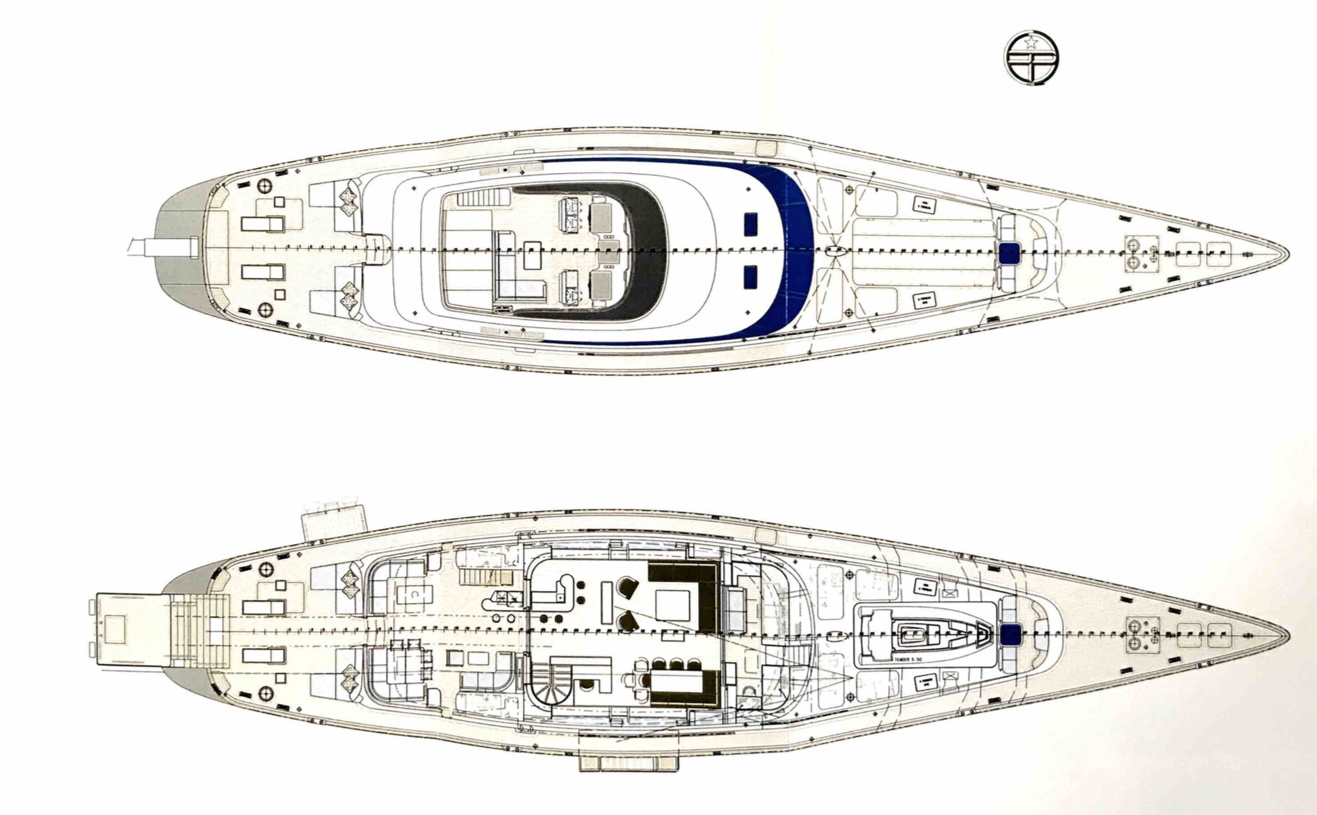 Clan VIII GA main and upper decks Superyacht Profiles