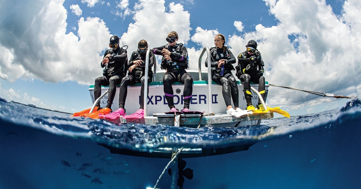 PADI diving Neil Andrea + Julie Andersen